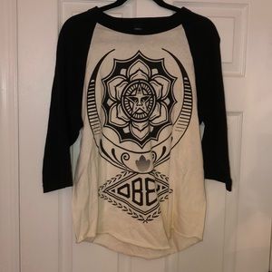 Obey Men’s Medium 3/4 Sleeve T-Shirt